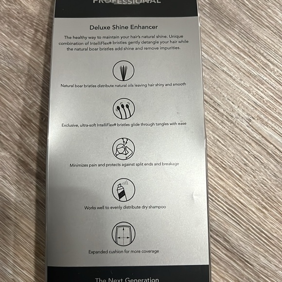 $10 addon /NIB EPIC professional shine enhancer boar plastic bristles hair brush - Picture 4 of 6